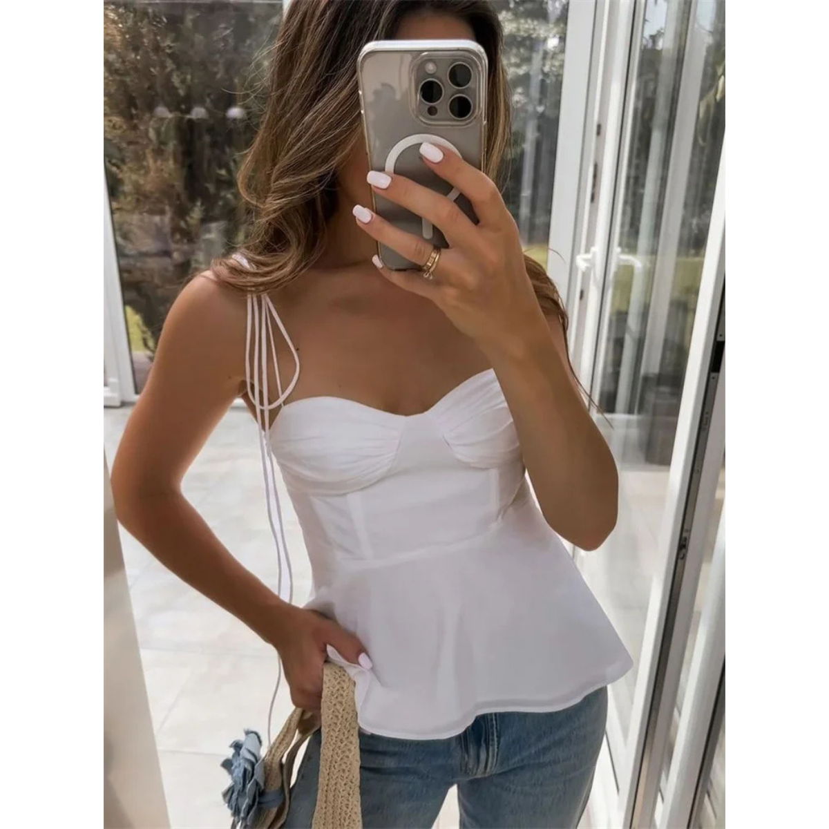 Caraco en satin Murielle