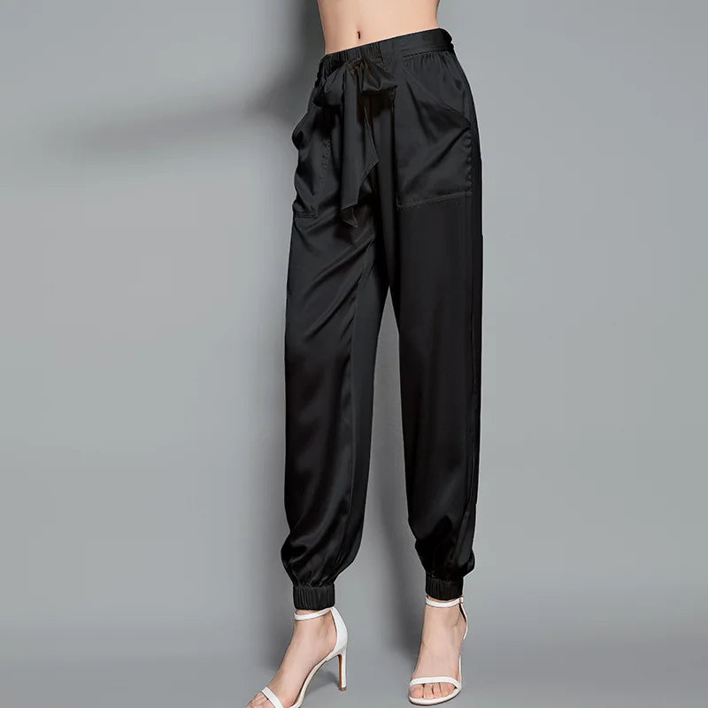 Pantalon en satin Roxane