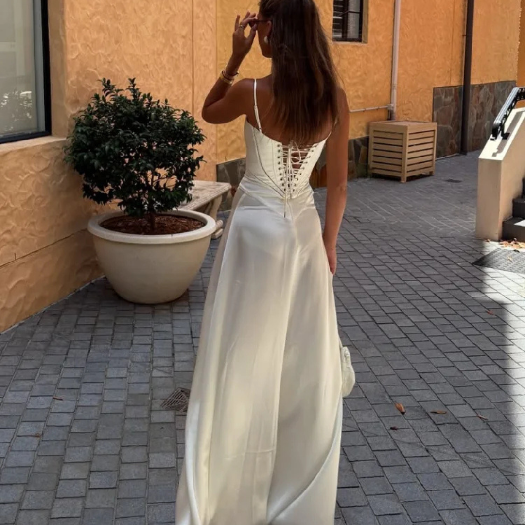 Robe en satin Inès