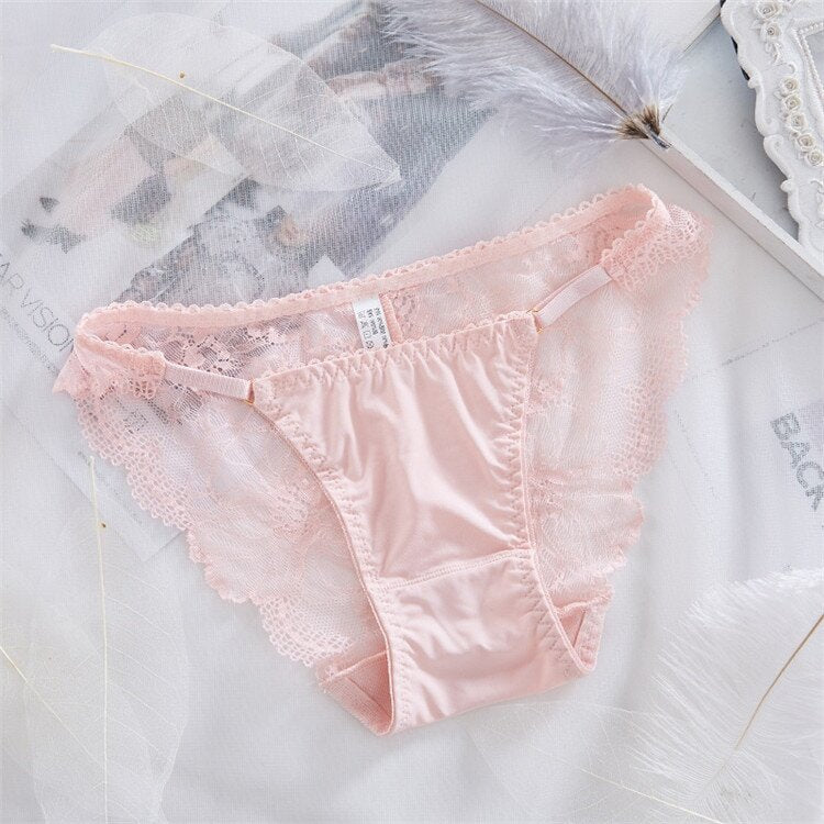 Culotte en satin et dentelle July rose