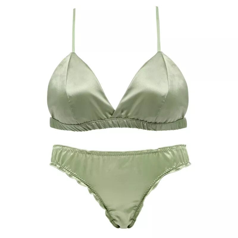 ensemble kaki lingerie oceanne satin