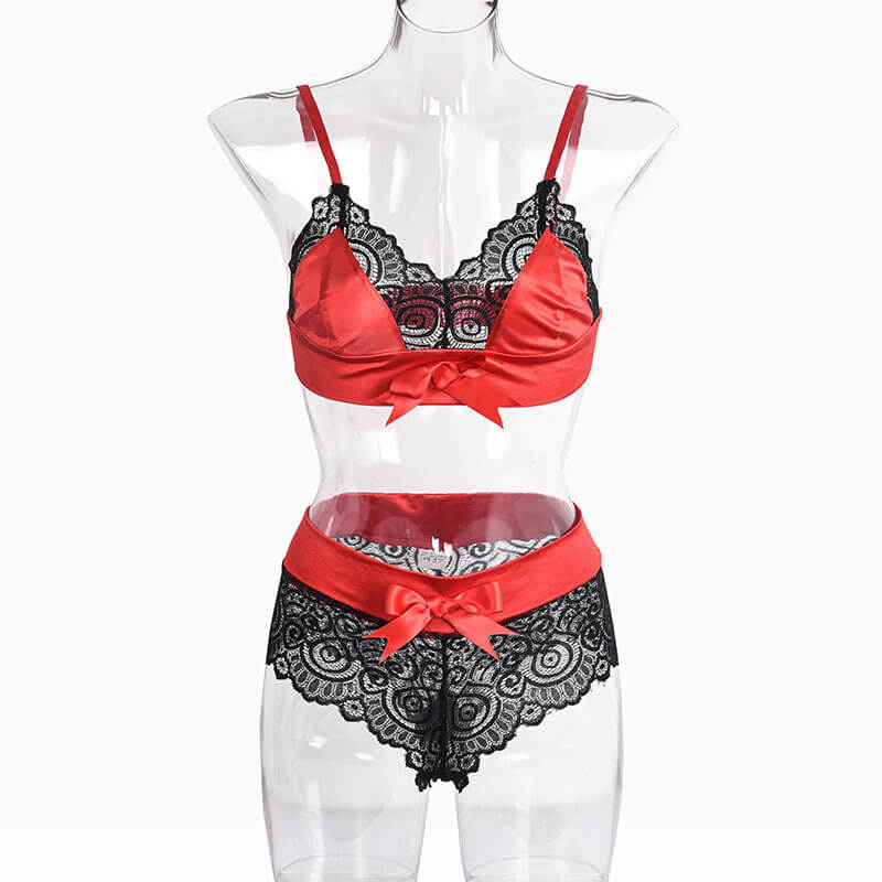 Ensemble de lingerie sexy en satin