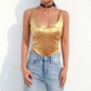 Satin gold bodysuit