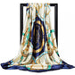 Foulard en satin bleu 