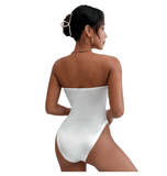 Body en satin blanc