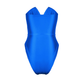 Royal blue satin bodysuit