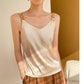 Beige satin camisole