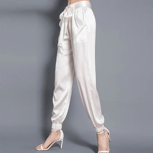 Pantalon en satin Roxane