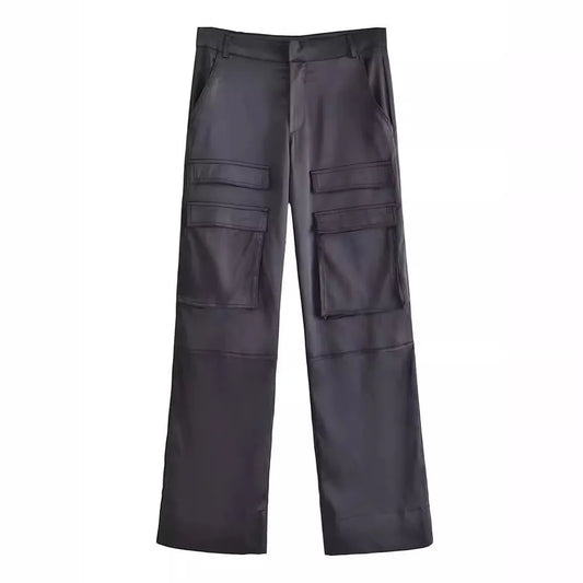 Pantalon en satin Solène
