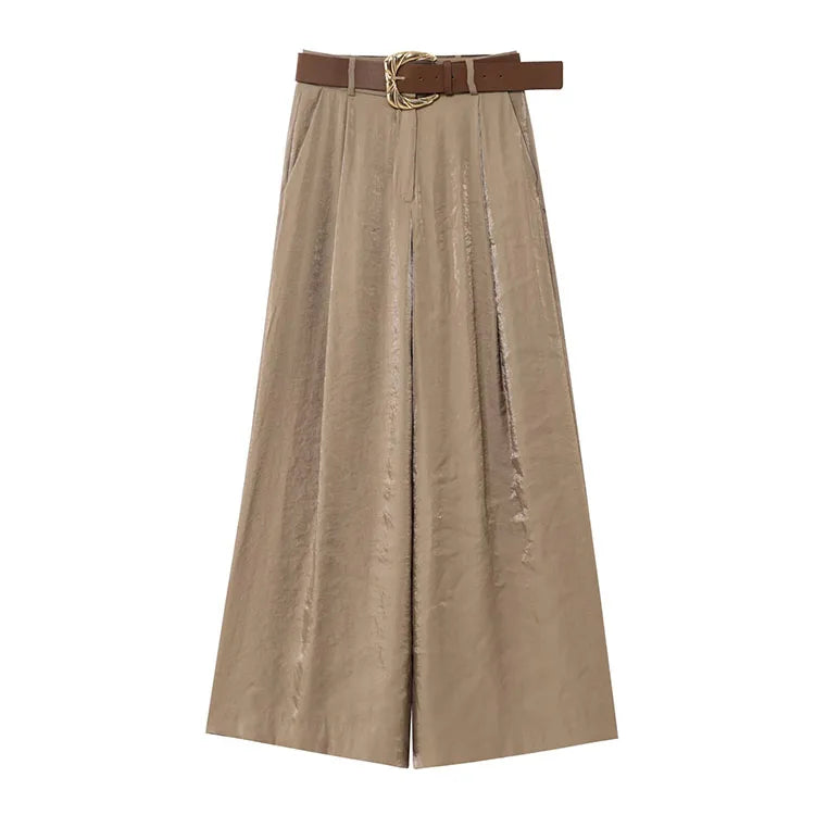 Pantalon en satin Mathilde