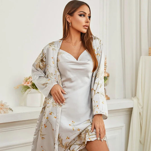 Pyjama en satin Fleoro