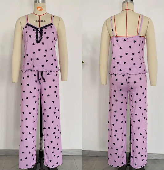 Pyjama en satin Lunea