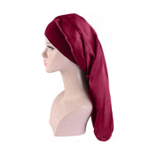 Bonnet satin pour cheveux Extra Large rouge