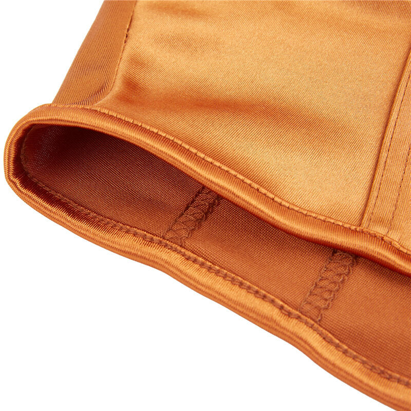 Débardeur caramel en satin Vintage