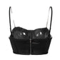 Débardeur Vintage en satin noir