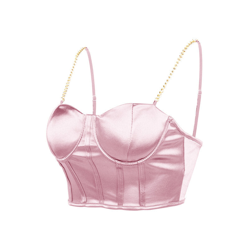 Débardeur satiné Vintage rose