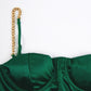 Débardeur vert Vintage satiné 
