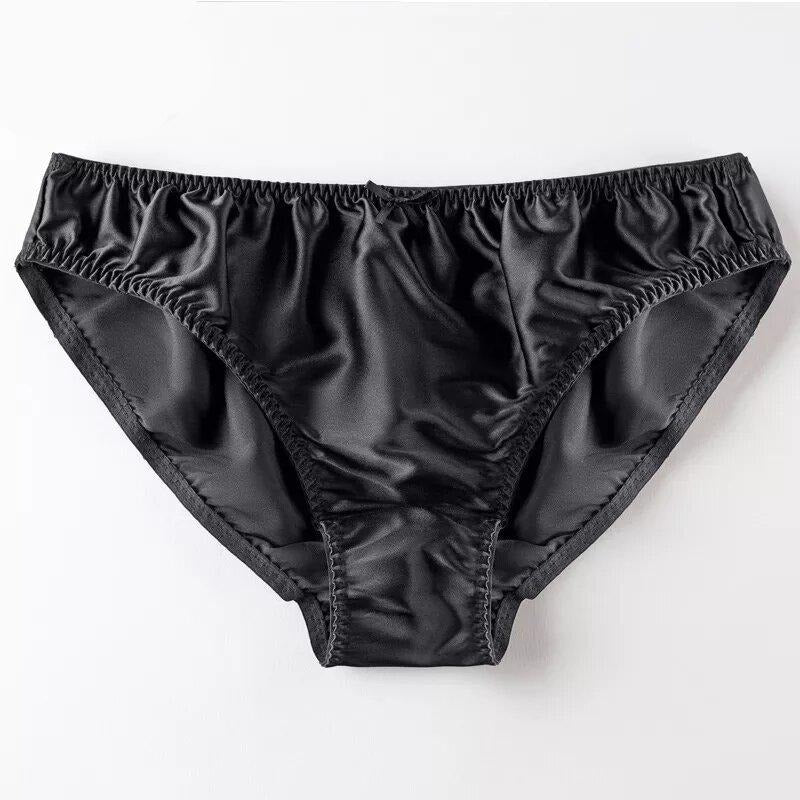 Culotte en satin Louise noire