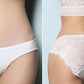 Culotte blanc satin et dentelle Sophie