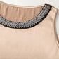 Débardeur champagne en satin Ambre 