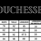 guide des tailles Nuisette satin better together