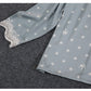 Pyjama satiné bleu étoilé