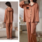 Pyjama satiné Glamour orange