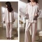 Pyjama satiné Glamour beige