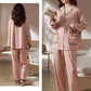Pyjama satiné Glamour champagne