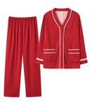 Pyjama satiné Glamour rouge