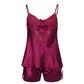 Pyjama rouge Vita satin