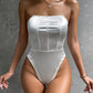     body satin blanc bustier ceintré
