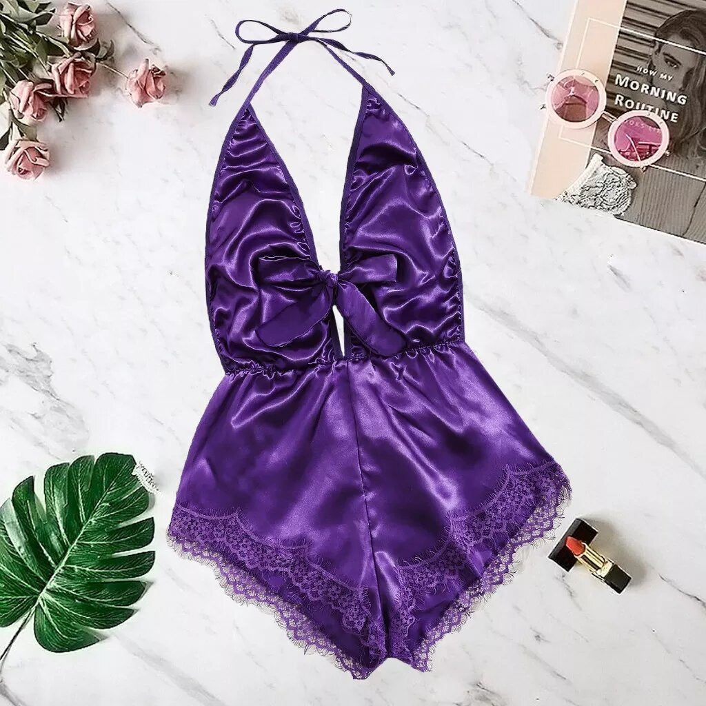 body satin lingerie martika violet