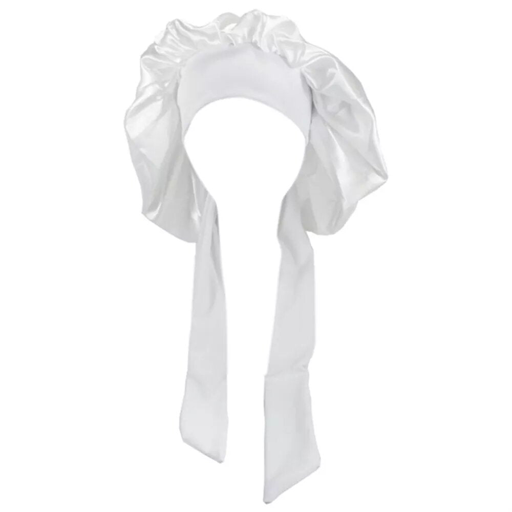 2 Pièces Bonnet En Satin Long Bonnet En Soie Bonnet De - Temu France