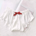 culotte en satin Camille plissée blanche