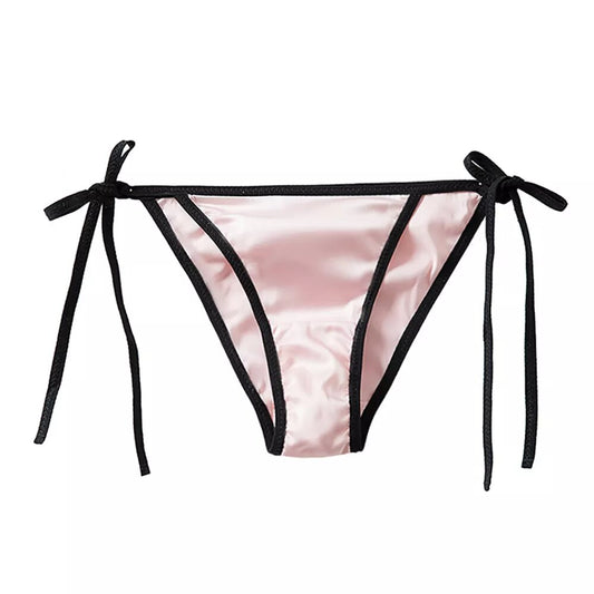 culotte en satin bandage rose