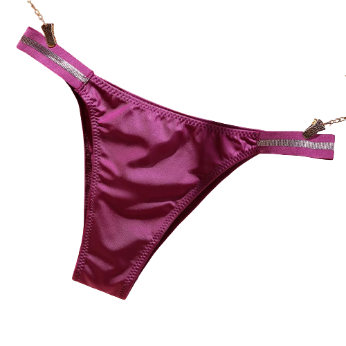 culotte en satin lucie violette