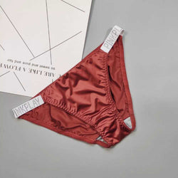 culotte satin pink strass rouge
