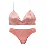   ensemble rose lingerie oceanne satin