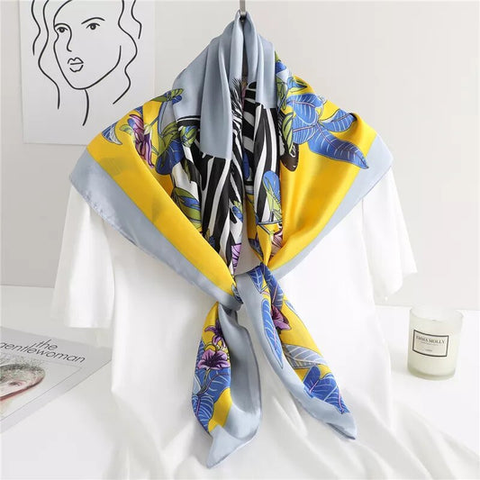    foulard en satin Marine