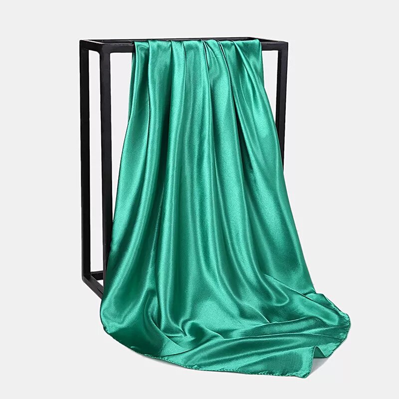 foulard en satin vert