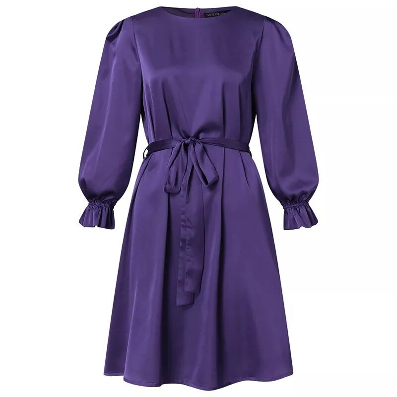 robe satin violet julia