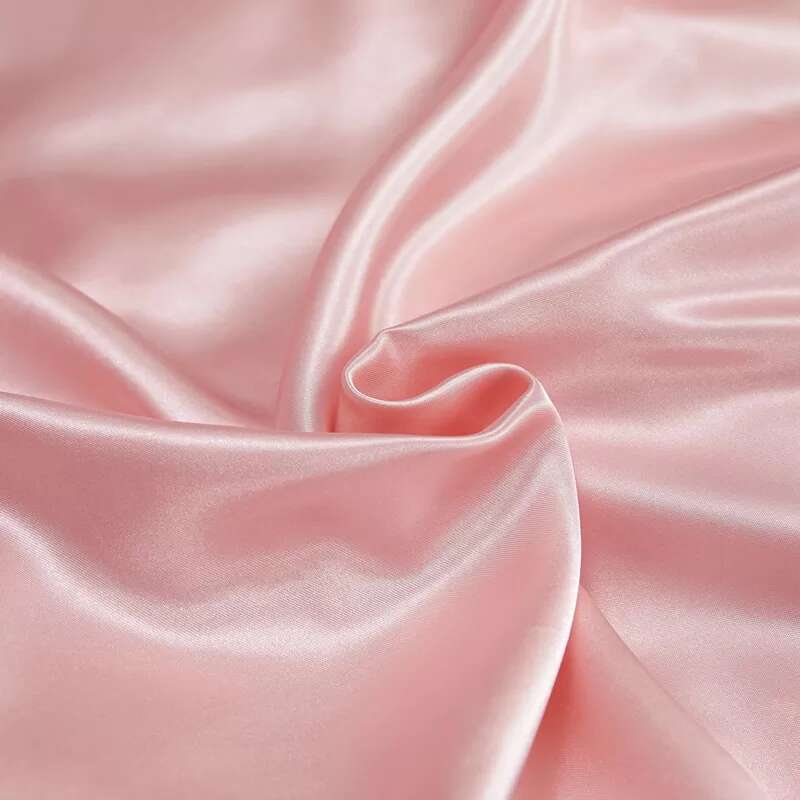 satin linge de lit rose