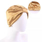 turban satin femme bronze